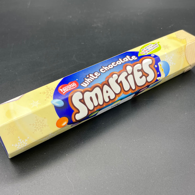 Nestle White Chocolate Smarties, 120g Tube (UK) CHRISTMAS EDITION