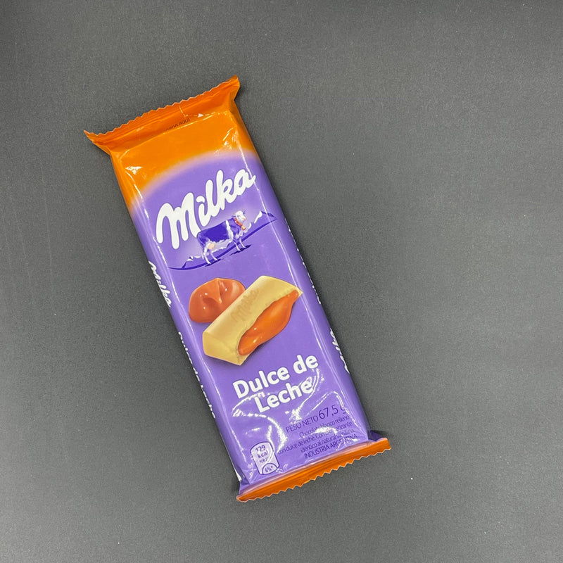 Milka White Chocolate Bar with Dulche De Leche Filling! 67.5g (ARGENTINA) SPECIAL