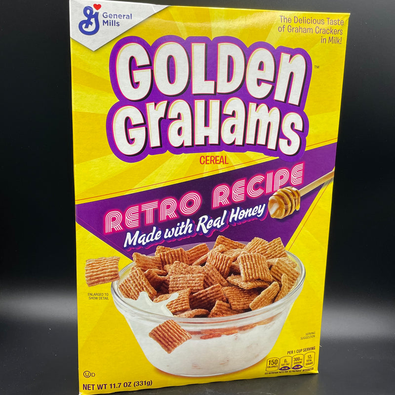 SPECIAL General Mills Golden Grahams Cereal, Retro Recipe, 331g (USA) LIMITED STOCK