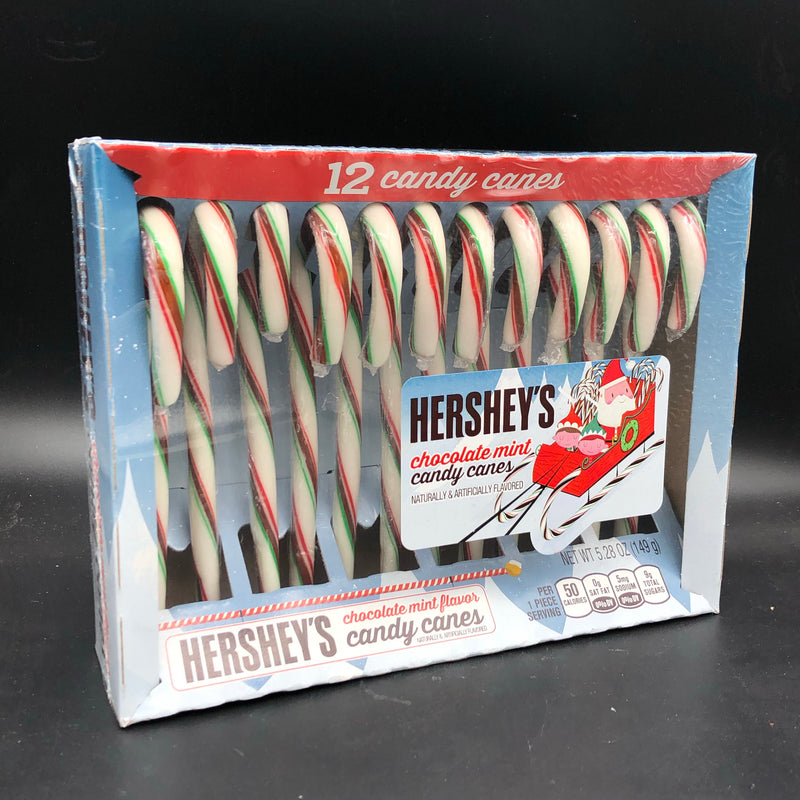 Hershey's Chocolate Mint Flavoured Candy Canes 12 Pack 149g (USA) CHRISTMAS SPECIAL - SHORT DATE
