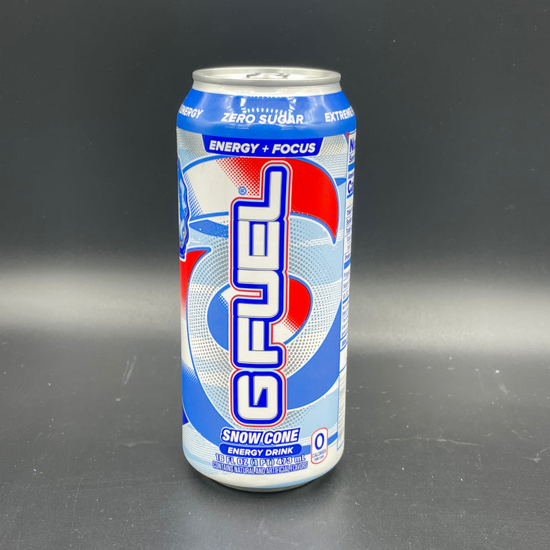 NEW G Fuel Energy Drink - Snow Cone Flavour - Energy & Focus, Zero Sugar 473ml (USA)