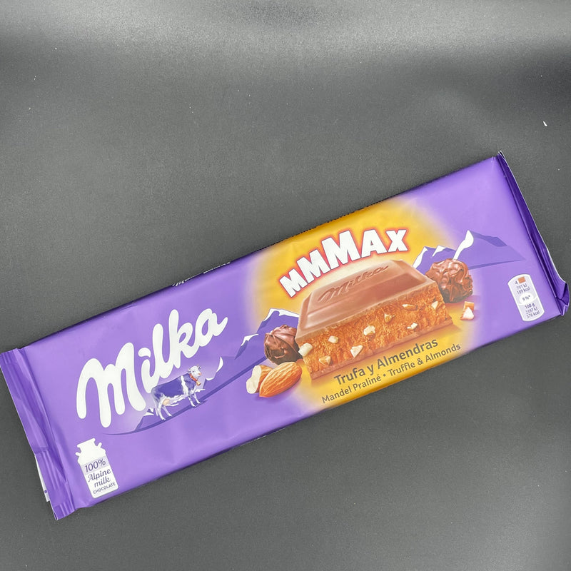 Milka MMMAX Truffle & Almonds, Mega 300g Chocolate Block (EURO)