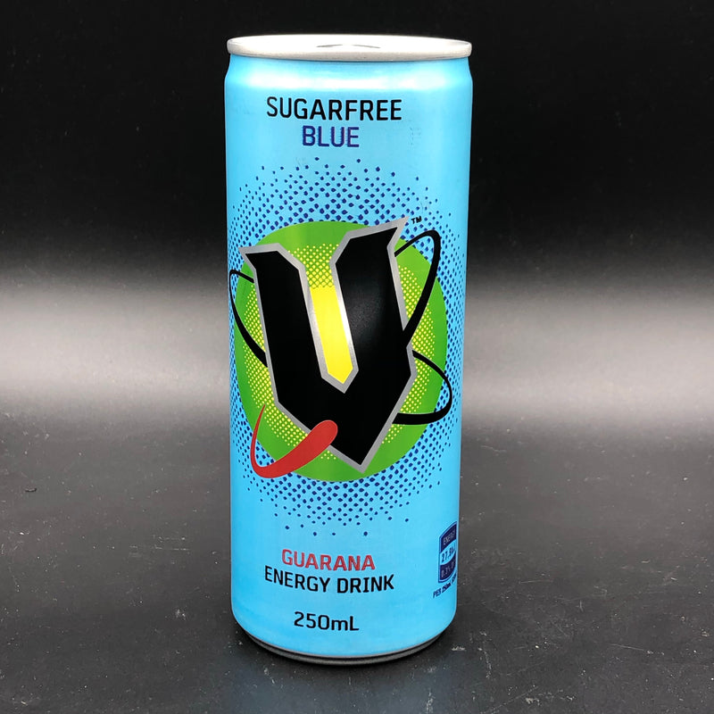 V Blue Sugar Free Guarana Energy Drink 250ml (AUS) NEW
