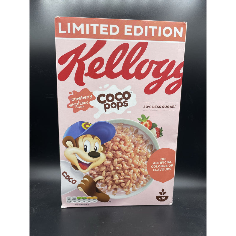 NEW Kellogg’s Strawberry & White Choc Flavour Coco Pops 480g BIG Box (UK) NEW LIMITED EDITION