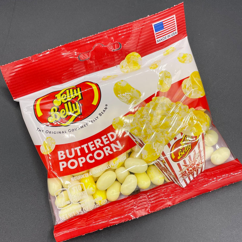 Jelly Belly - Buttered Popcorn Flavour Jelly Beans, 99g (USA)