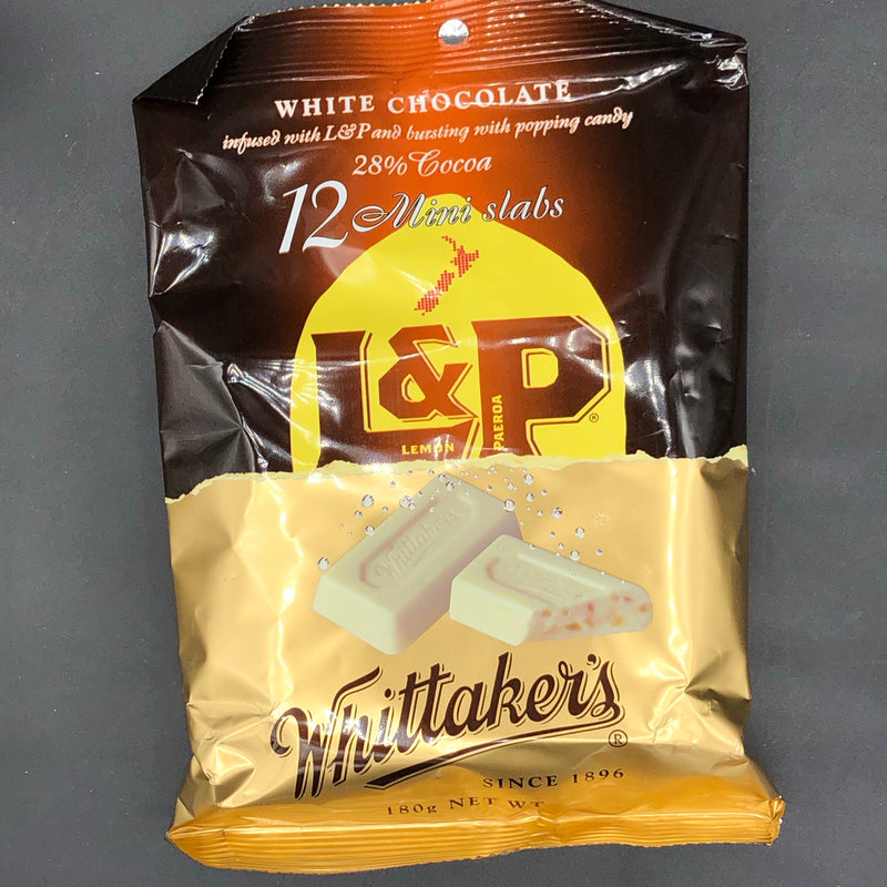 Whittaker’s L&P 12 Mini Slabs Bag 180g (NZ) RARE