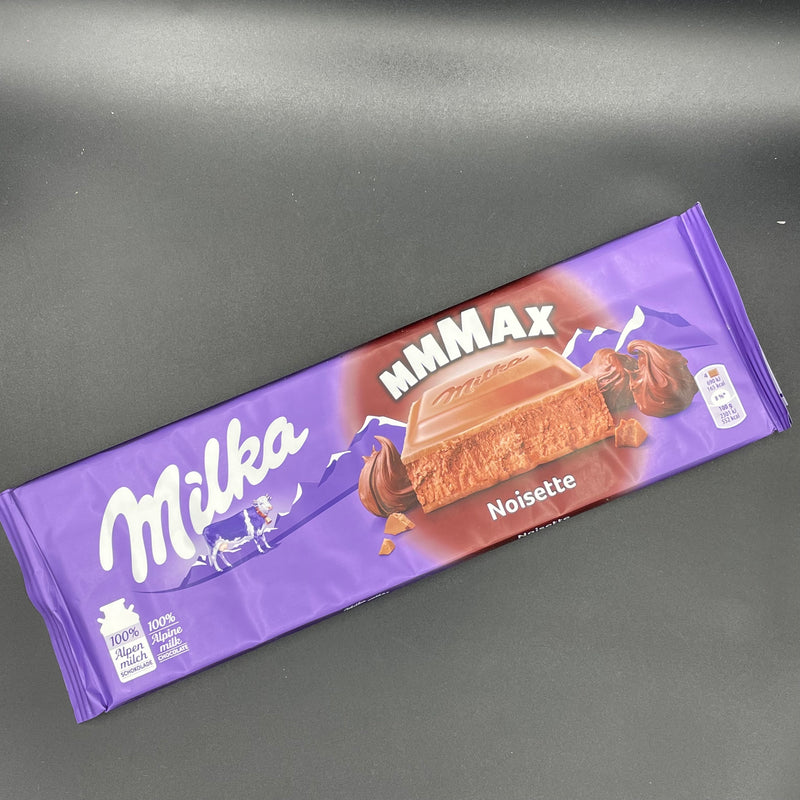 Milka MMMAX Noisette - Hazelnut Nougat, Mega 270g Chocolate Block (EURO)