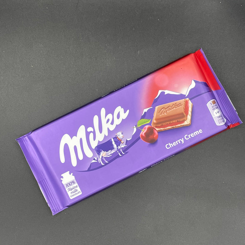 Milka Milk Chocolate Cherry Creme Flavour 100g (EURO) NEW