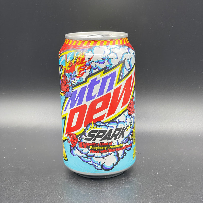 NEW MTN Dew Spark (Mountain Dew) - Dew with a blast of Raspberry Lemonade Flavour 355ml (USA)
