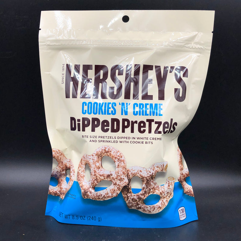 Hershey's Cookies 'n' Creme Dipped Pretzels 240g - BIG Bag (USA)