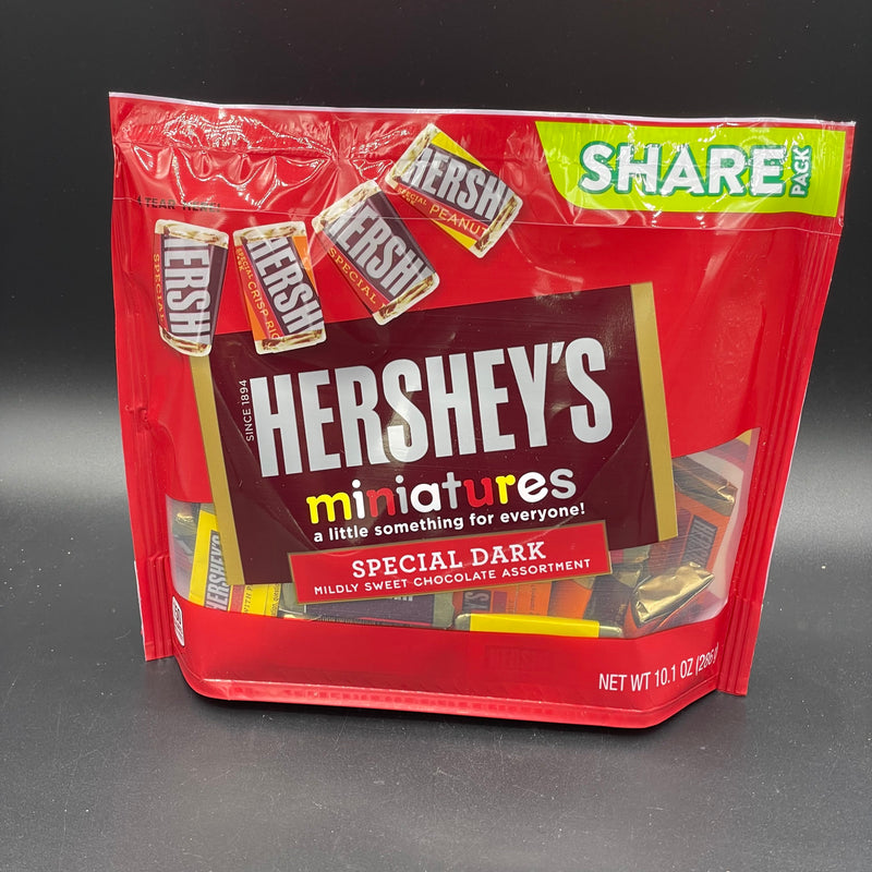 NEW Hershey’s Ministures - Special Dark, Mildly Sweet Chocolate Assortment - Share Pack 286g (USA) NEW