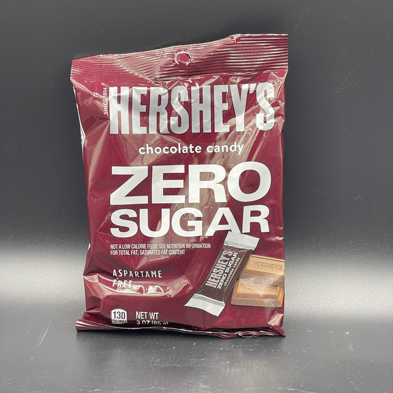 NEW Hershey’s Chocolate ZERO SUGAR (Aspartame Free) 85g Bag (USA) NEW