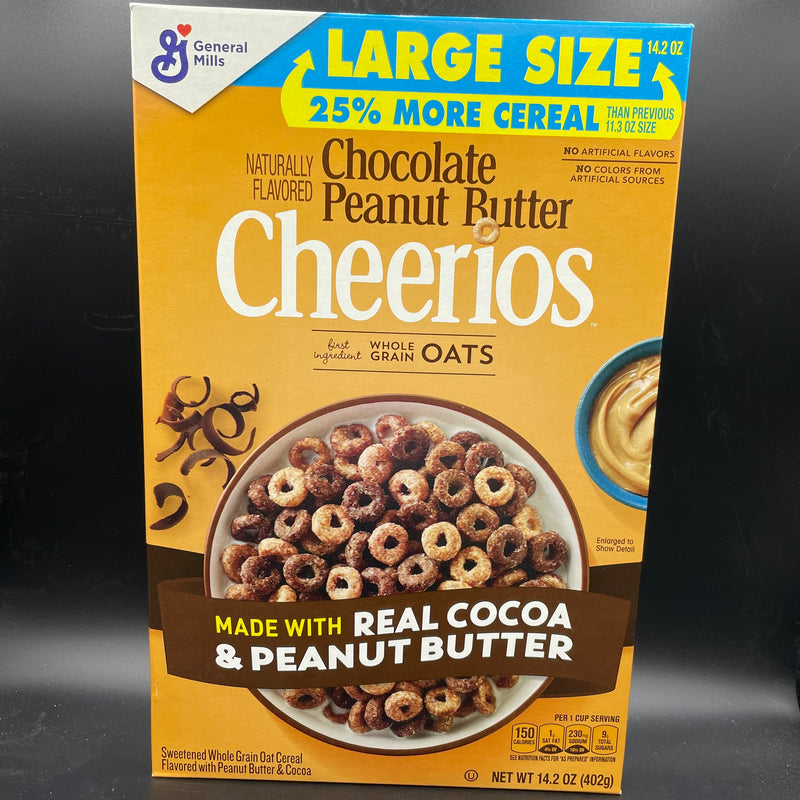 NEW Cheerios - Chocolate Peanut Butter Flavour - Large Size 402g (USA) NEW