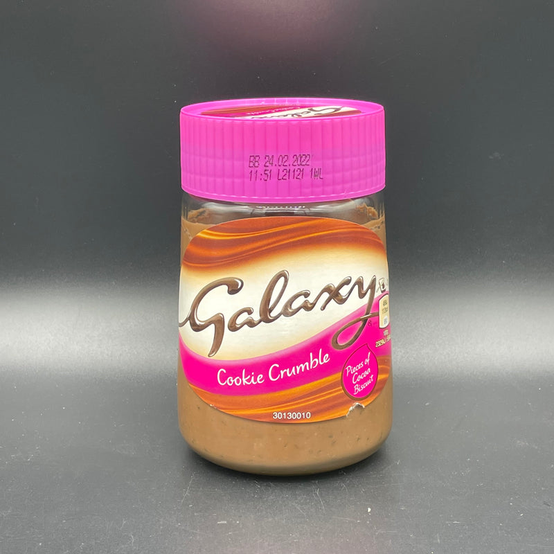 NEW Galaxy Cookie Crumble Chocolate Spread, with Pieces of Cocoa Biscuit 350g (EURO) NEW