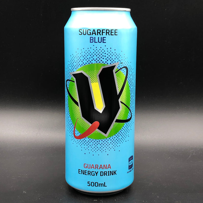 V Blue Sugar Free Guarana Energy Drink 500ml (AUS) NEW