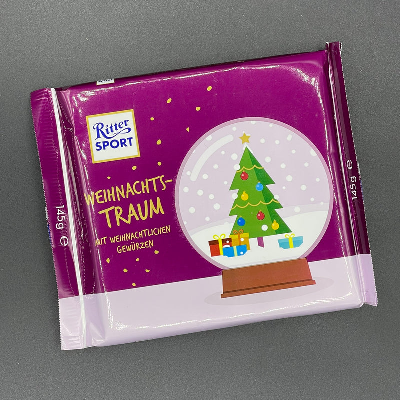 SPECIAL Ritter Sport Christmas Dream - with Christmasy Spices! BIG Block 145g (GERMANY) LIMITED EDITION