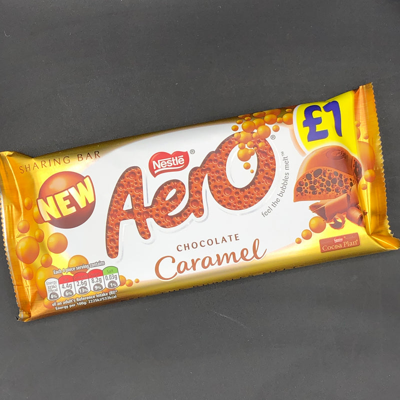 Nestle Aero Chocolate Caramel 100g (UK) NEW