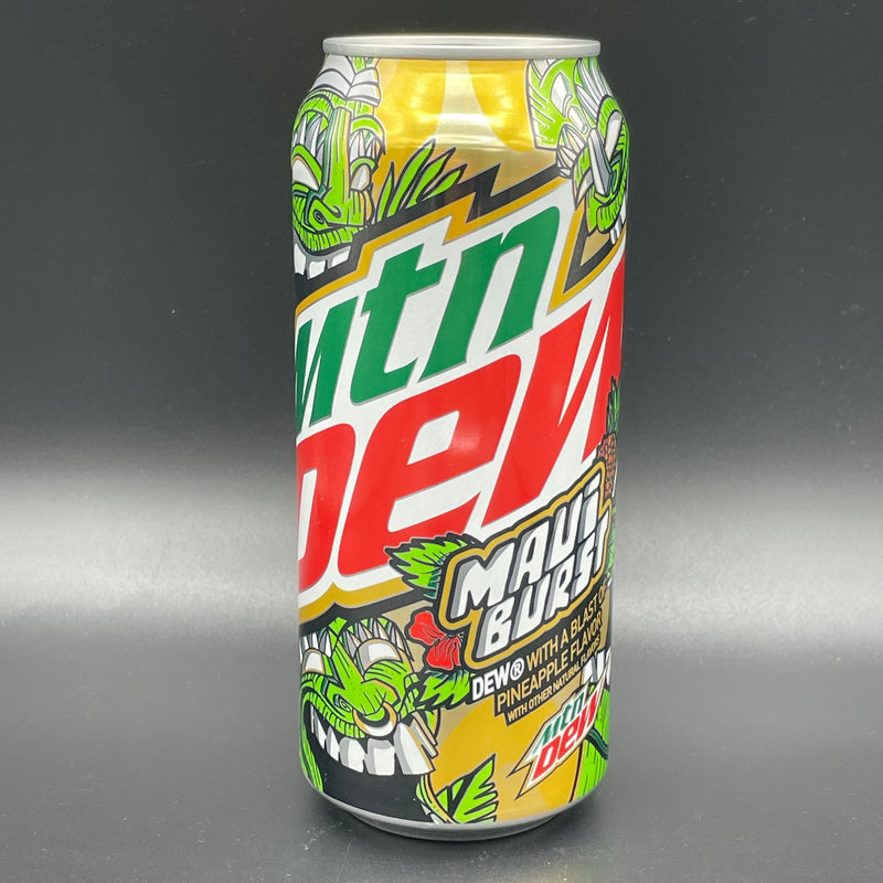 NEW SPECIAL MTN DEW Maui Burst - DEW with a blast of pineapple flavour 473ml (USA) LIMITED EDITION