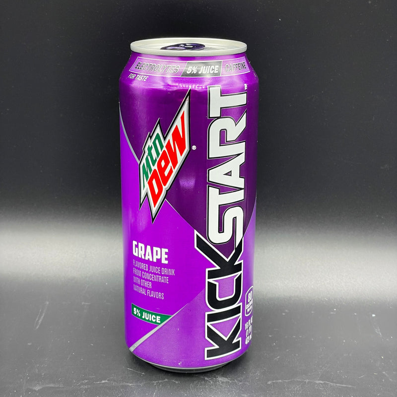 NEW Mtn (Mountain) Dew Kickstart - Grape Flavour - Energy Drink 473ml (USA) NEW
